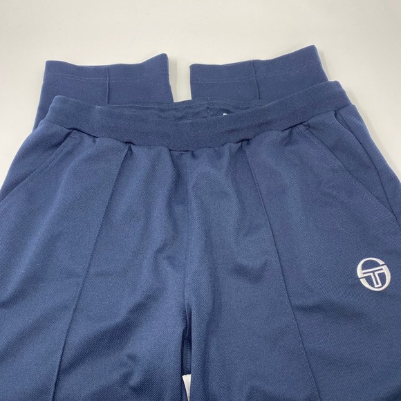 Sergio Tacchini Large‎ Navy Blue Stretch Waist Drawstrings Joggers - Picture 2 of 7